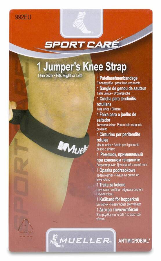 Mueller Sport Care Cincha Rotuliana Negra Talla Única, 1 Ud