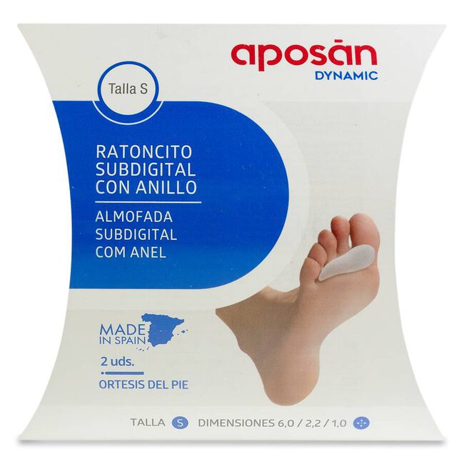 Aposán Dynamic Ratoncito Subdigital con Anillo Talla S, 2 Unidades