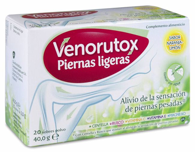 Venorutox Piernas Ligeras, 20 Uds