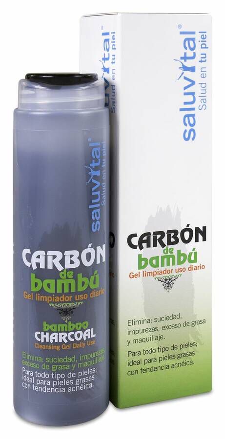 Badimor Gel Carbón de Bambú Limpiador Facial, 200 ml
