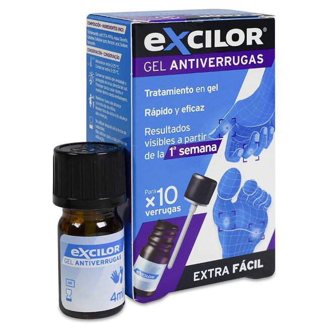 Excilor Gel Anti Verrugas, 4 ml