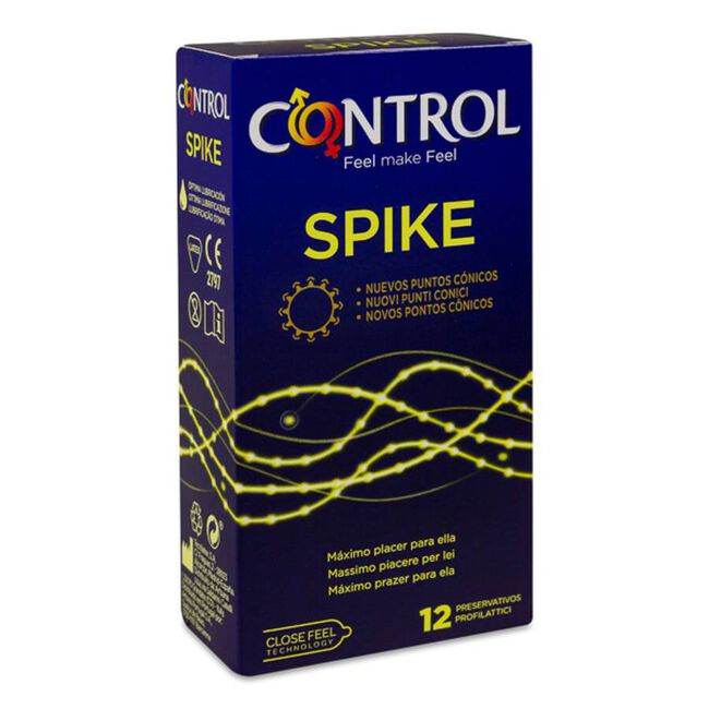 Control Preservativos Spike, 12 Uds