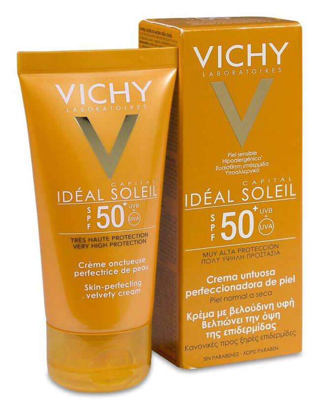 Vichy Idéal Soleil Protección Solar Facial SPF 50+, 50 ml
