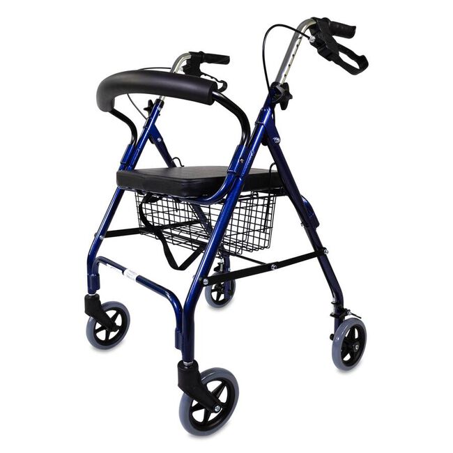 Rollator con Asiento, Frenos y Bloqueo, 1 Unidad