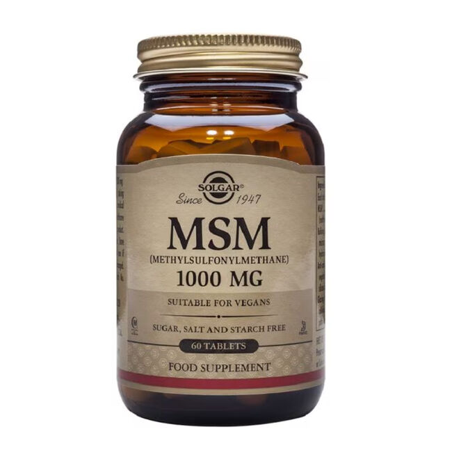 Solgar MSM 1000mg, 60 comprimidos