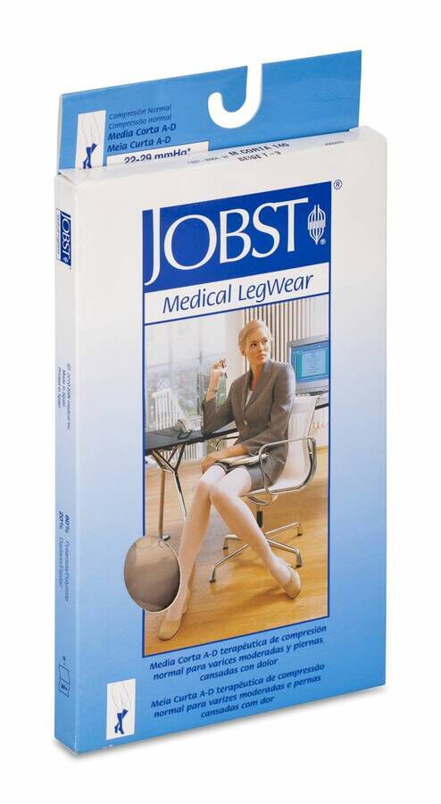 Jobst Media Corta de Compresión Normal Beige Talla 6, 1 Par