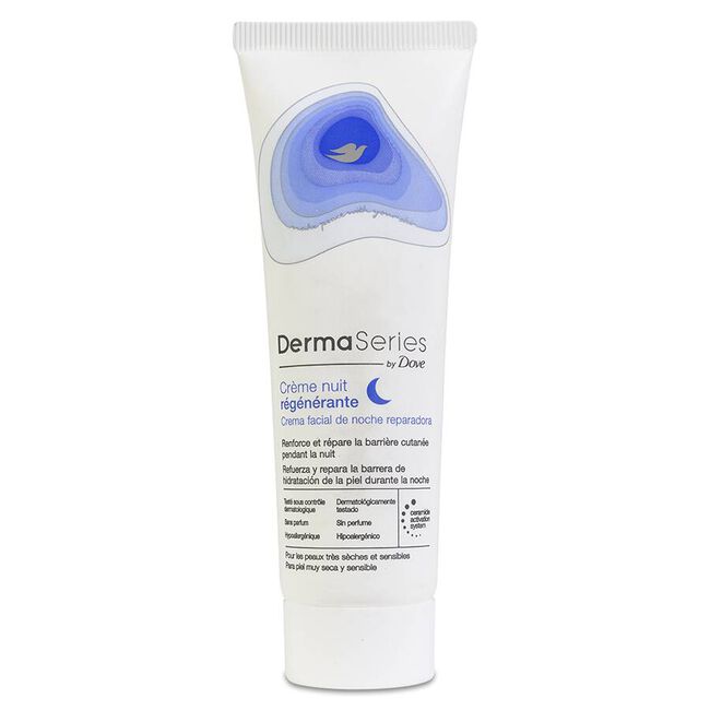 Dove Dermaseries Crema Facial Noche Reparadora, 50 ml