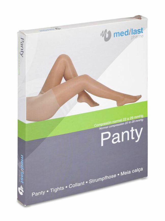 Medilast Panty de Compresión Normal Beige Talla M, 1 Ud