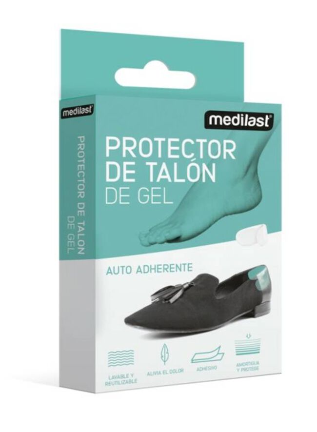Medilast Protector de Talón de Gel, 1 Par