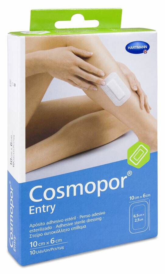 Cosmopor Entry Apósito Estéril 10 x 6 cm, 10 Uds