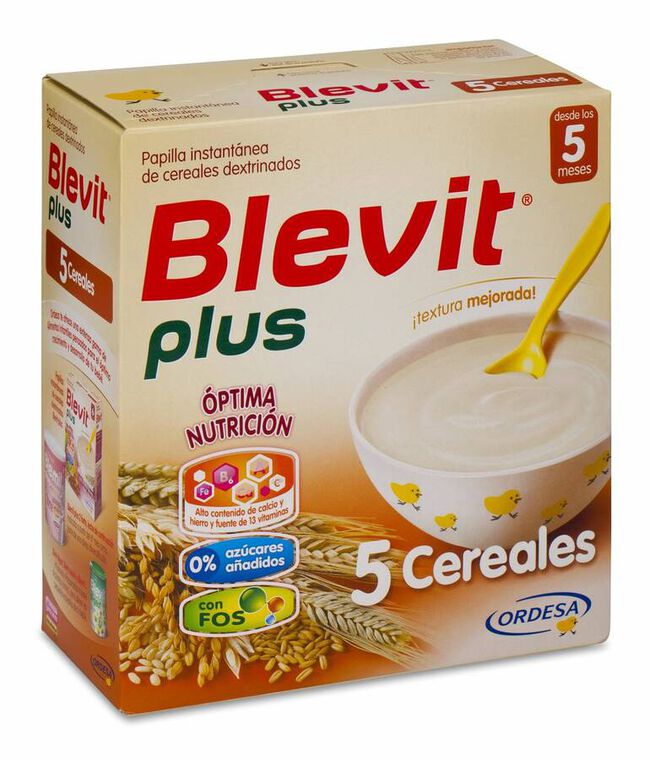 Blevit Plus 5 Cereales, 600 g