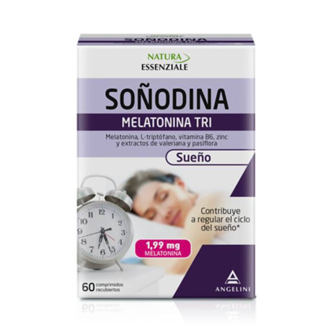 Natura Essenziale Soñodina Melatonina Tri, 60 Comprimidos