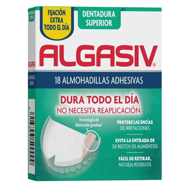 Algasiv Almohadillas Adhesivas Superiores, 18 Uds