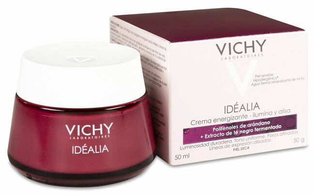 Vichy Idealia Crema Iluminadora Alisadora Piel Seca, 50 ml