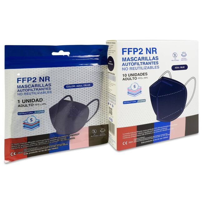 Good Mask Mascarillas FFP2 Azules, 10 Unidades