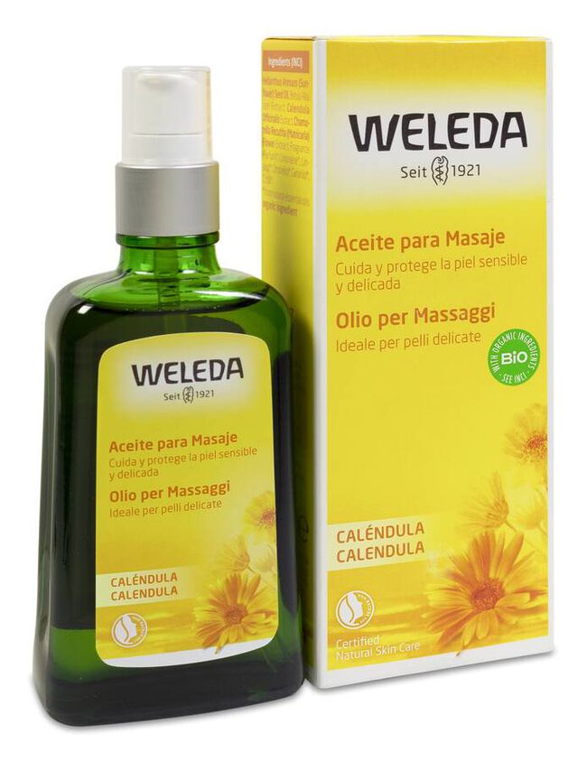 Weleda Aceite para Masaje con Caléndula, 100 ml