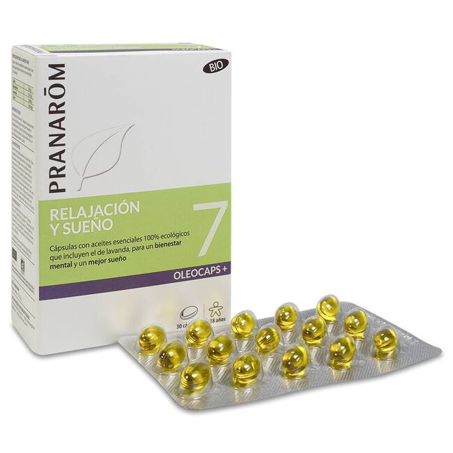 Pranarom Oleocaps 7 relajación/Sueño, 30 cápsulas
