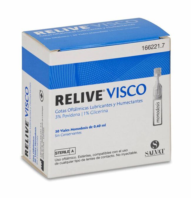Relive Visco Estéril Gotas Oftálmicas, 30 Uds