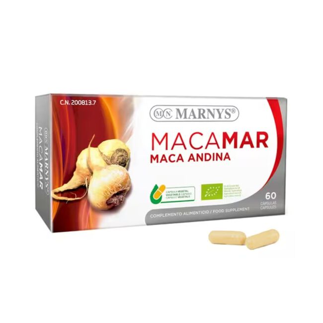 Marnys Macamar Maca Andina Bio, 60 cápsulas