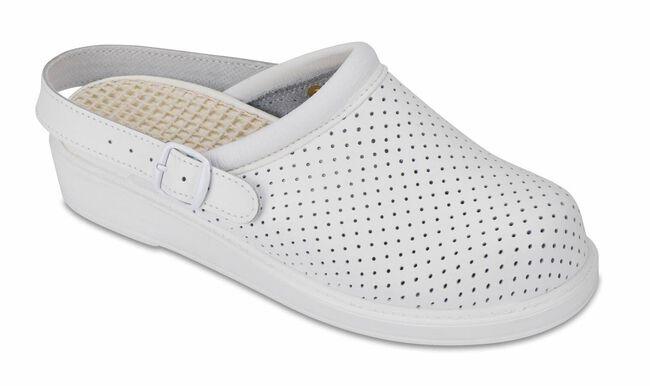 Zueco Hankshoes Micromasaje Blanco Talla 41, 1 Par