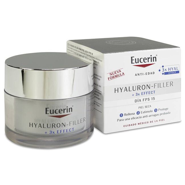Eucerin Hyaluron Filler Antiedad Día SPF 15+, 50 ml