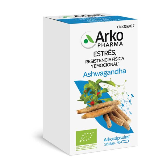 Arkocápsulas Ashwagandha, 45 cápsulas