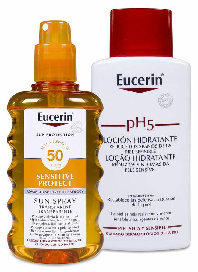 Eucerin Sun Spray Transparente Sensitive Protect FPS 50, 200 ml