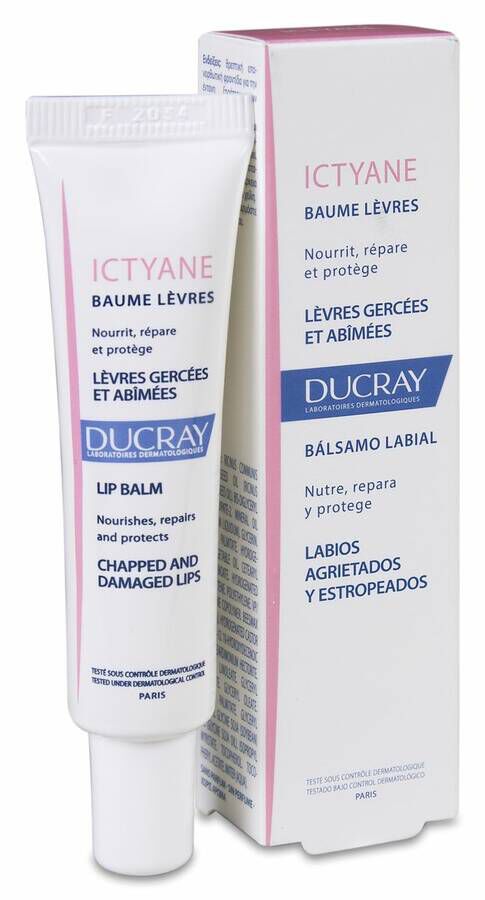 Ducray Ictyane Bálsamo Labial, 15 ml