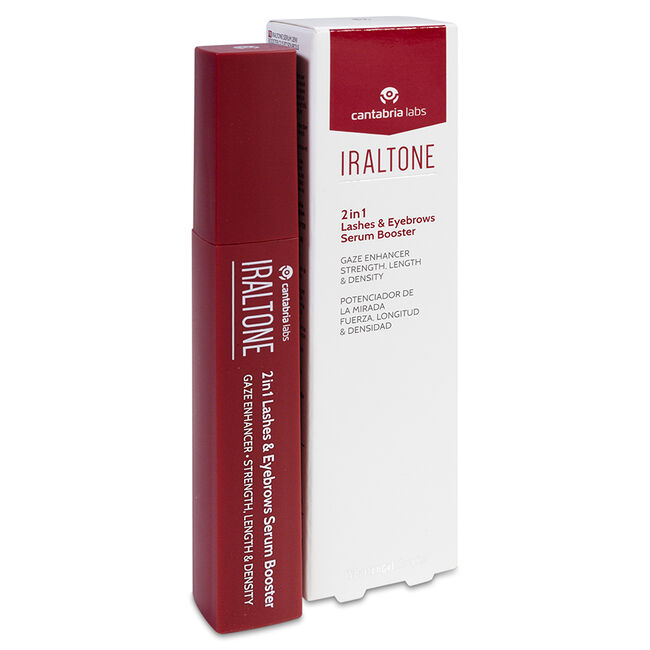 Iraltone Serum 2 en 1 Potenciador de Pestañas y Cejas, 10 ml