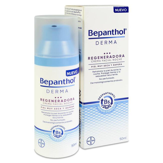 Bepanthol Crema Facial Regeneradora Noche, 50 ml