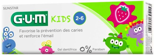 Sunstar Gum Kids 2-6 Pasta De Dientes Fresa, 50 ml