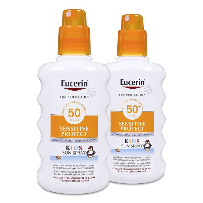Duplo Eucerin Protector Solar Infantil Spray, 2 Unidades x 200 ml