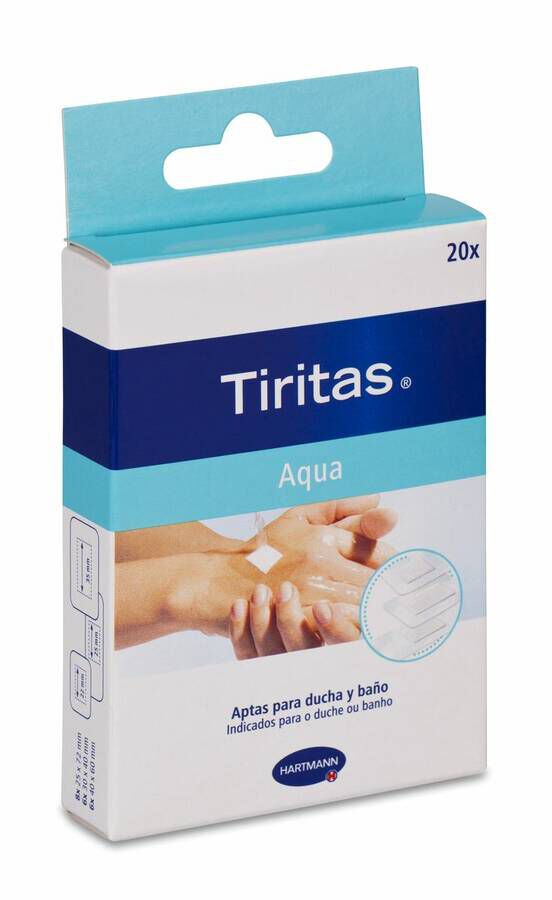 Tiritas Transparentes Aqua, 20 Uds