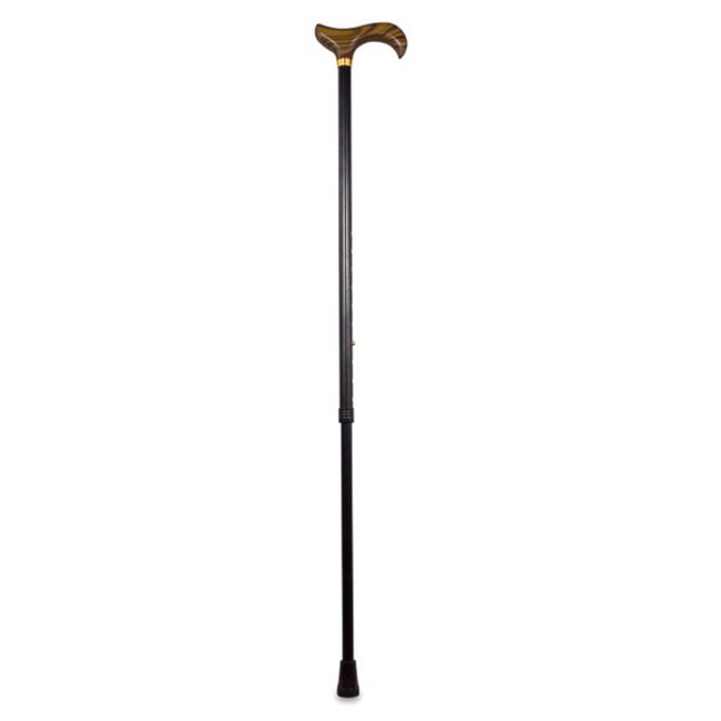Prim Muleta Extendible Puño Madera Negra, 1 Unidad