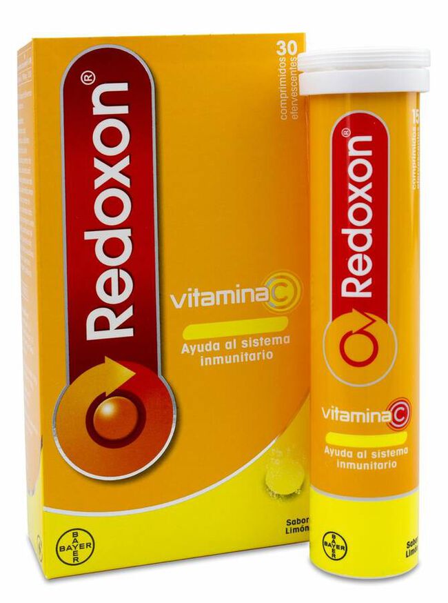 Redoxon Vitamina C Efervescente Sabor Limón, 30 Comprimidos