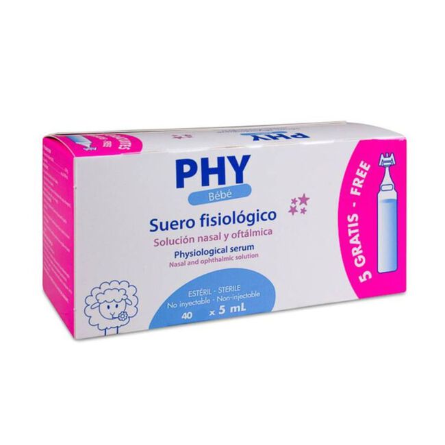 PHY Bebé Suero Fisiológico, 40 Uds