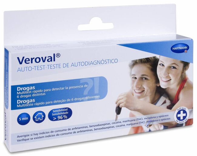 Veroval Test de Autodiagnóstico de Drogas, 1 Ud