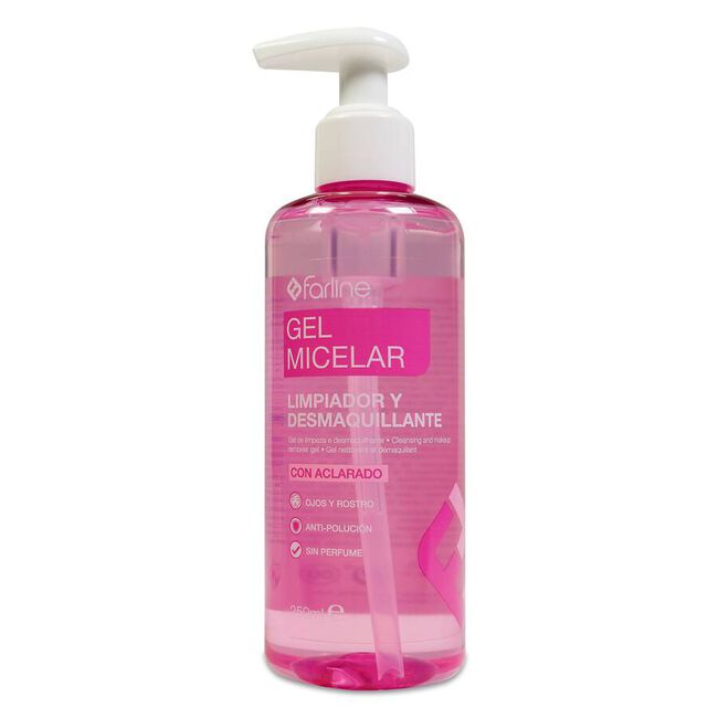 Farline Gel Micelar para Limpieza Facial, 250 ml