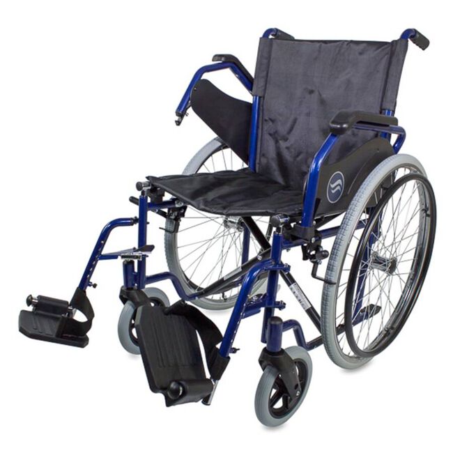 Sunrise Breezy 90 Silla de Ruedas Plegable Grande 45 cm x 24", 1 Unidad