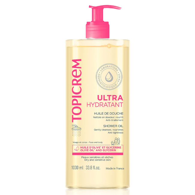 Topicrem Ultra Hidratante Aceite de Ducha, 1 Litro