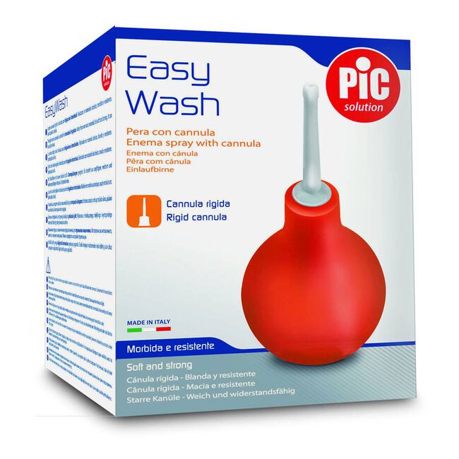 Pic Solution Easy Wash Pera con Cánula Rígida Nº 12, 1 Ud