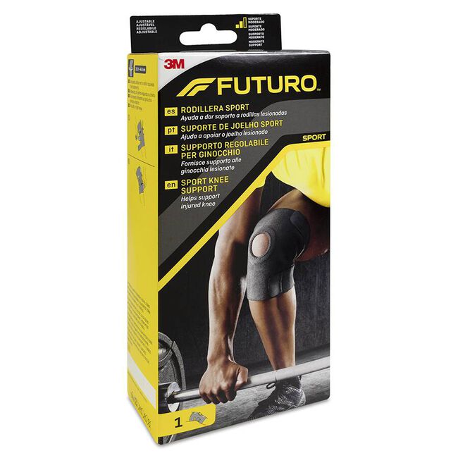 3M Futuro Rodillera Sport Neopreno Ajustable Talla Única, 1 Unidad