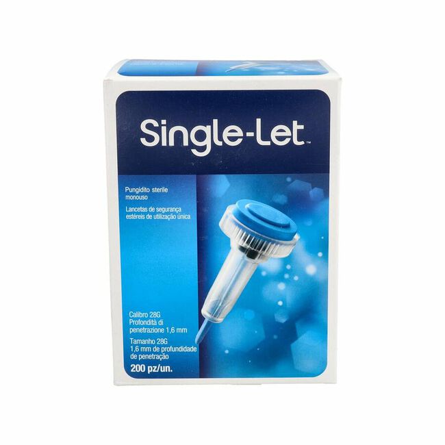 Single-Let Lancetas de Seguridad, 200 unidades