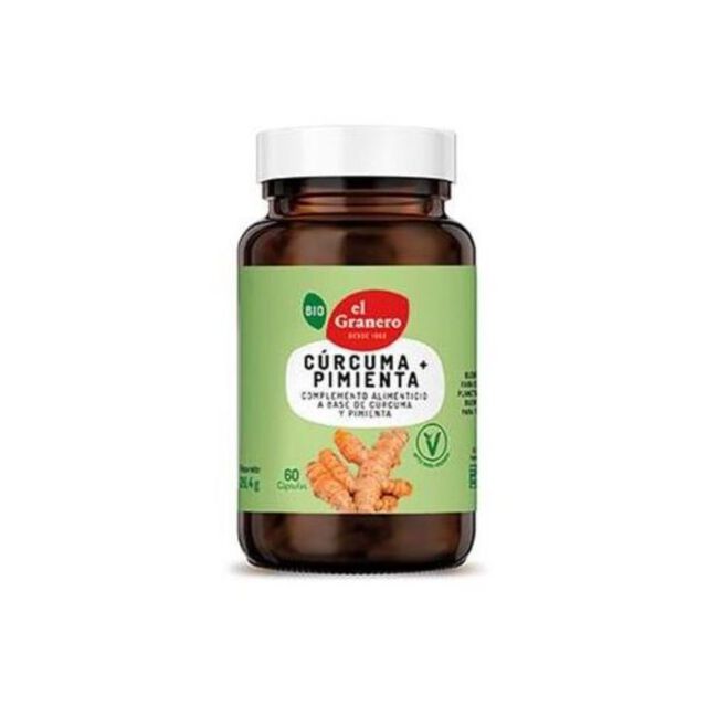 El Granero Integral Curcuma + Pimienta Bio 60 cápsulas