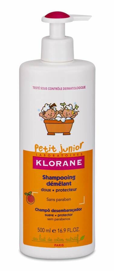 Klorane Petit Junior Champú Desenredante-Equilibrante, 500 ml