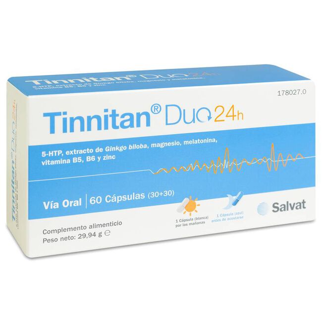 Tinnitan Duo 24h, 60 Cápsulas