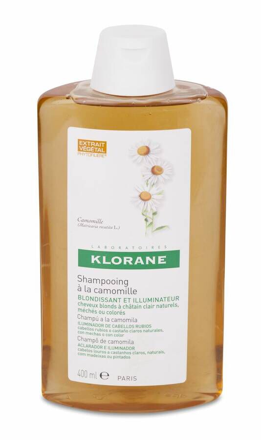 Klorane Champú Reflejos Dorados al Extracto de Camomila, 400 ml