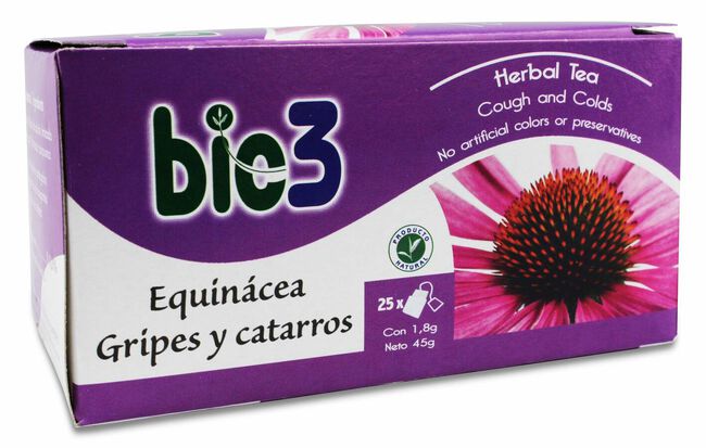 Bie3 Equinacea Gripes y Catarros, 25 Uds