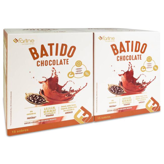 Duplo Farline Batido de Chocolate, 2 uds