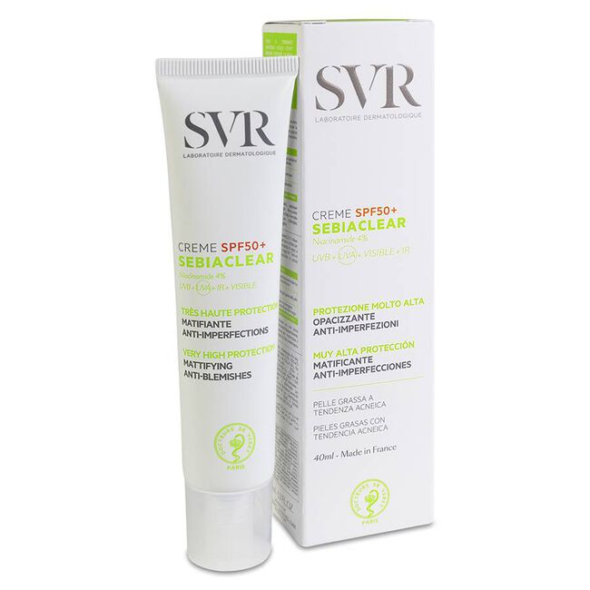 SVR Sebiaclear Crema SPF 50+, 40 ml